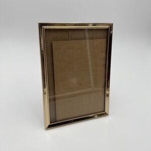 Vintage Ornate Gold Picture‎ Frame Tabletop Desk MCM Decor Floral 5x7" Photo